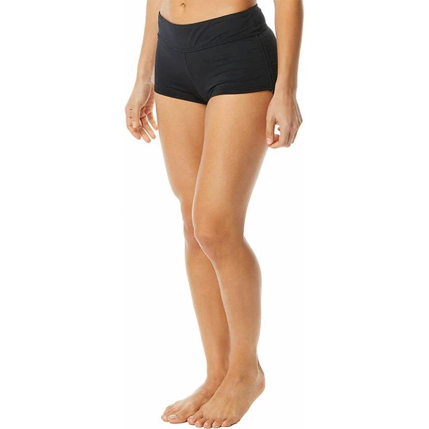 TYR Women's Solid Della Boyshort Swim Bottom - 2023 1 TYR Women's Solid Della Boyshort Swim Bottom - 2023