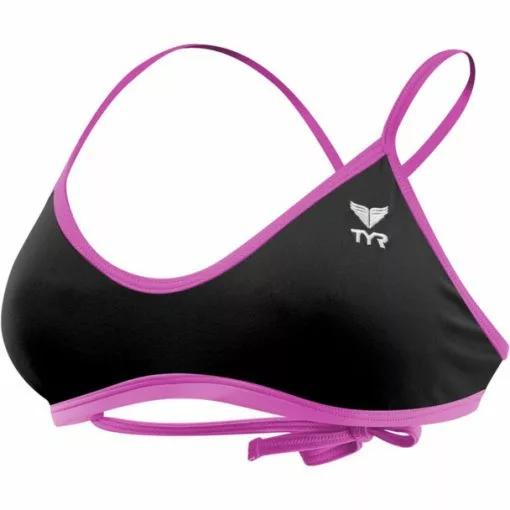 TYR Women's Solid Crosscutfit Tieback Top - 2020 -Swim Sales Shop blackpink 04825.1512138587