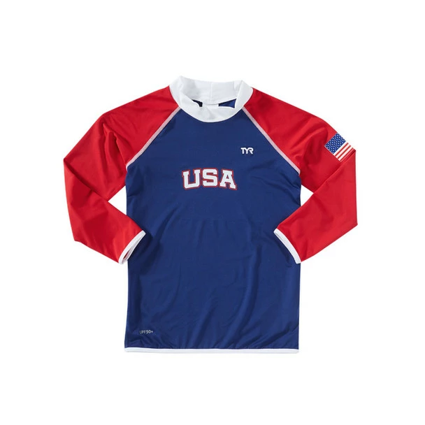 TYR Boys USA Rashguard - 2022 1 TYR Boys USA Rashguard - 2022